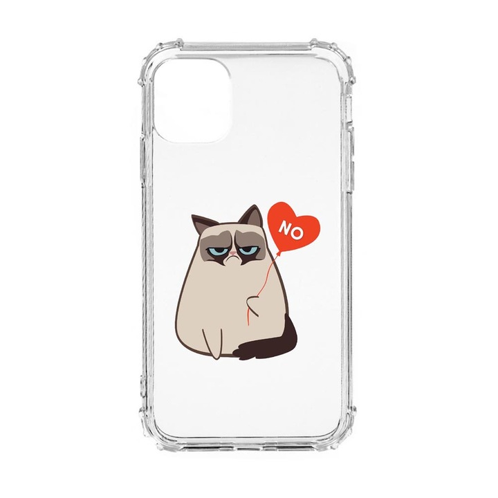 Силиконов калъф Unique за Oppo Reno 7 4G, Meme - Grumpy Says No, Anti Shock, AS 657