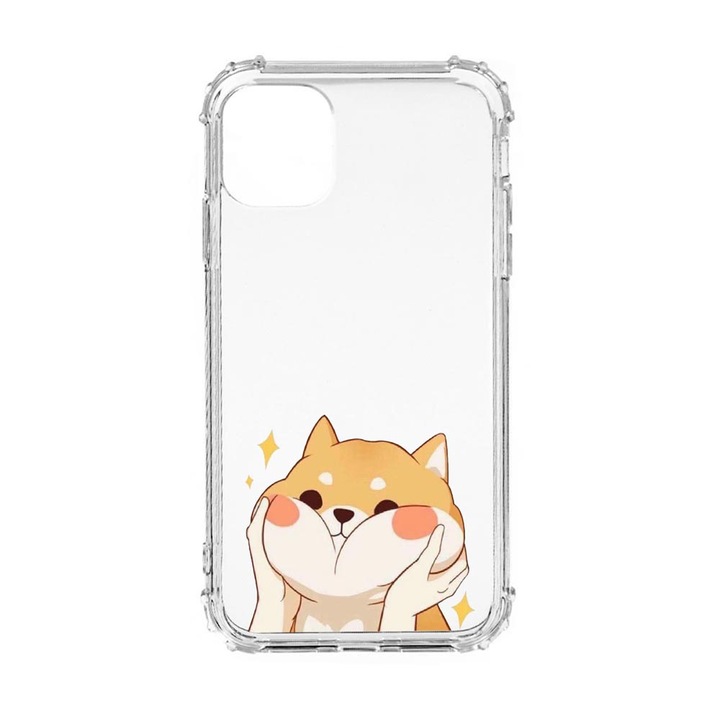 Силиконов калъф Unique за Apple iPhone 12 Pro, Emoji - Sweet Cat, Anti Shock, AS 596