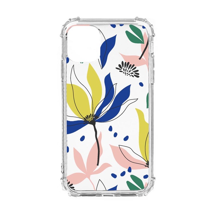 Силиконов калъф Unique за Oppo Reno 7 4G, Flowers Pattern, Anti Shock, AS 754