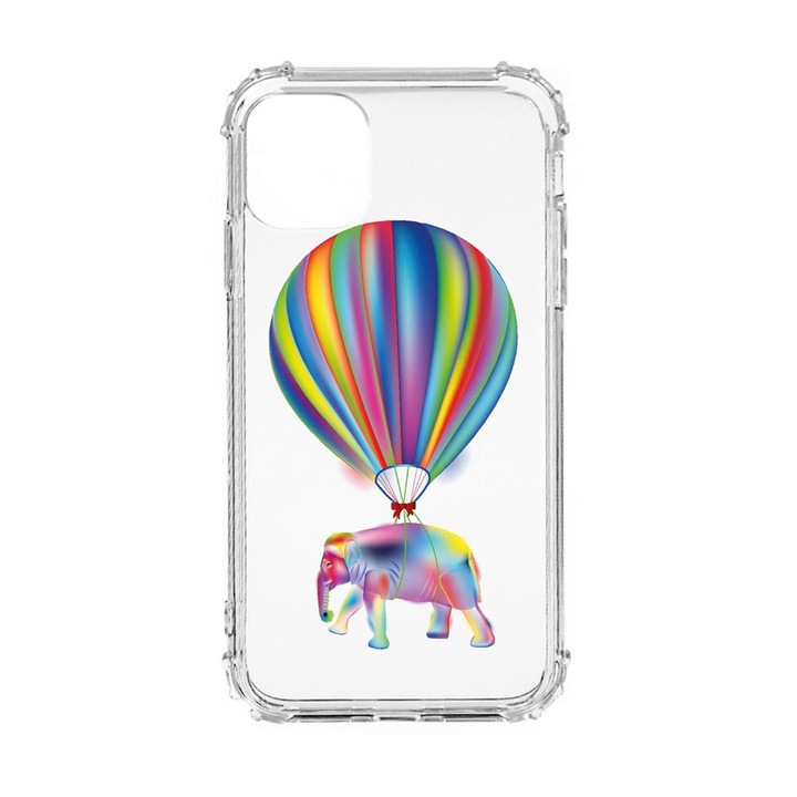 Силиконов калъф Unique за Oppo Reno 7 4G, Rainbow Elefant, Anti Shock, AS 767