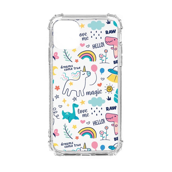 Силиконов калъф Unique за Oppo Reno 7 4G, Unicorn - Dreams Comes True, Anti Shock, AS 759