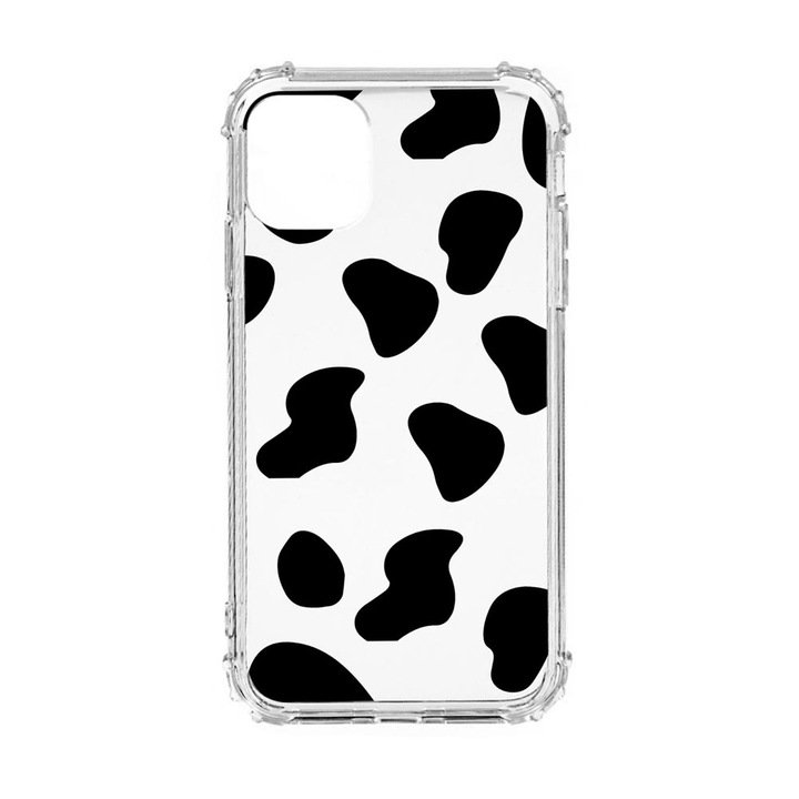 Husa Anti Shock Silicon Compatibila cu Apple iPhone 11, Black Cow, Military Grade Drop Protection, AS 784