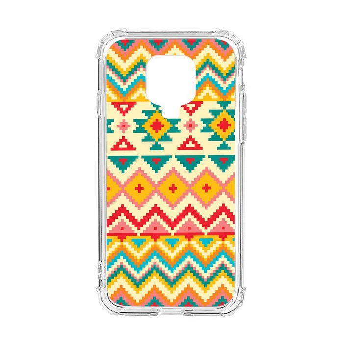 Husa Anti Shock Silicon Compatibila Cu Xiaomi Redmi Note 9S, Aztec, Military Grade Drop Protection, AS 11