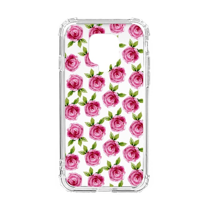 Husa Anti Shock Silicon Compatibila Cu Xiaomi Redmi Note 9S, Rose, Military Grade Drop Protection, AS 107