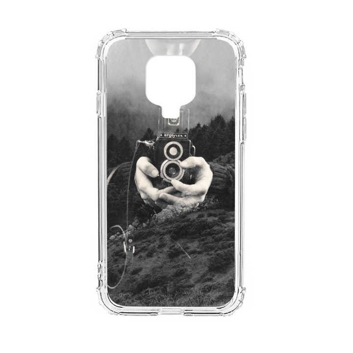 Husa Anti Shock Silicon Compatibila Cu Xiaomi Redmi Note 9 Pro, Double Exposure, Military Grade Drop Protection, AS 13