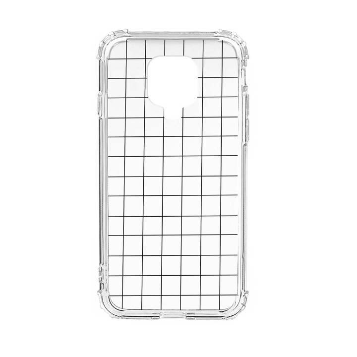 Husa Anti Shock Silicon Compatibila Cu Xiaomi Redmi Note 9 Pro, Grid, Military Grade Drop Protection, AS 15