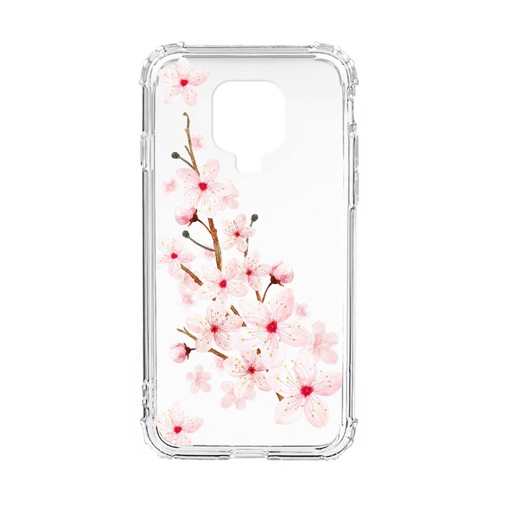 Силиконов калъф Unique за Xiaomi Redmi Note 9 Pro, Spring Flower, Anti Shock, AS 62