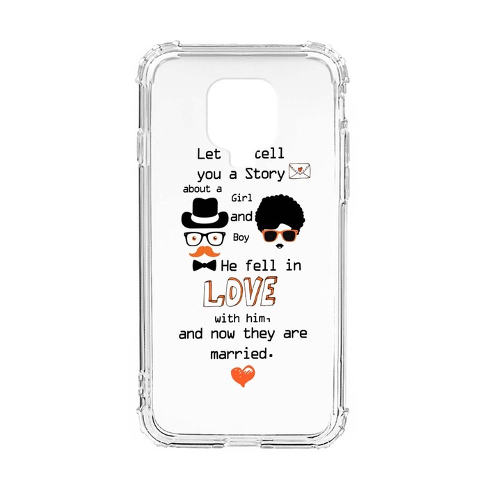 Husa Anti Shock Silicon Compatibila Cu Xiaomi Redmi Note 9S, Married, Military Grade Drop Protection, AS 42