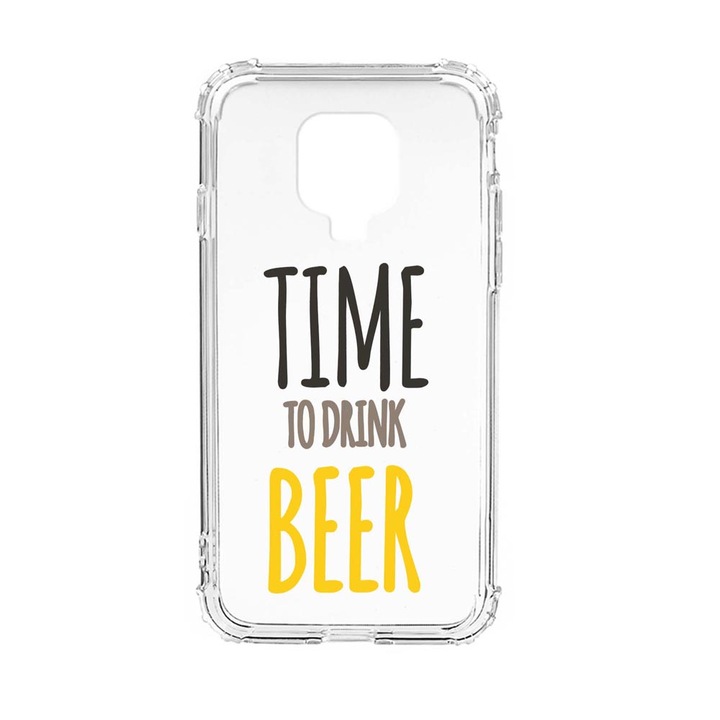 Husa Anti Shock Silicon Compatibila Cu Xiaomi Redmi Note 9S, Beer, Military Grade Drop Protection, AS 157