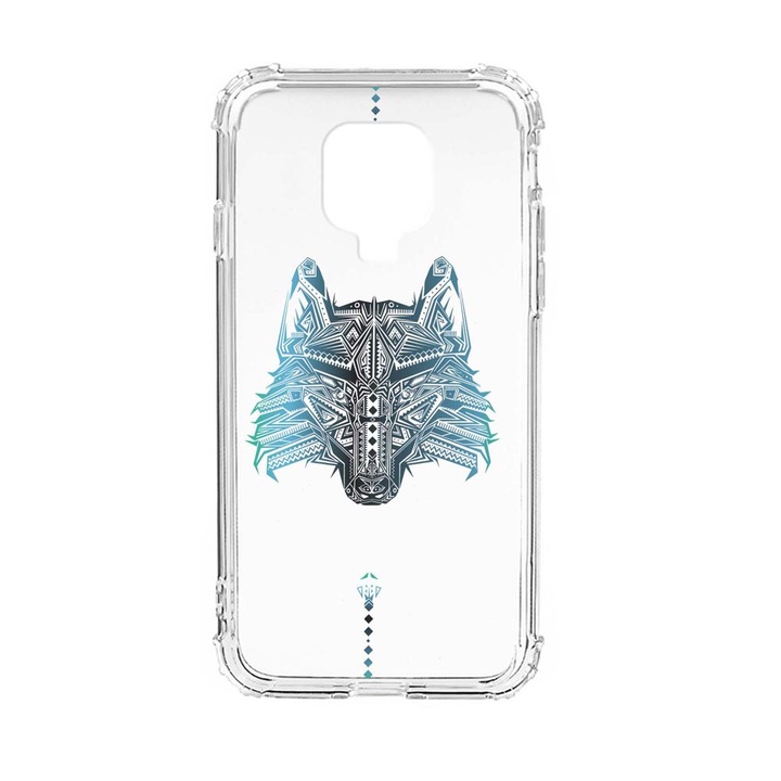Силиконов калъф Unique за Xiaomi Redmi Note 9 Pro Max, Wolf, Anti Shock, AS 50
