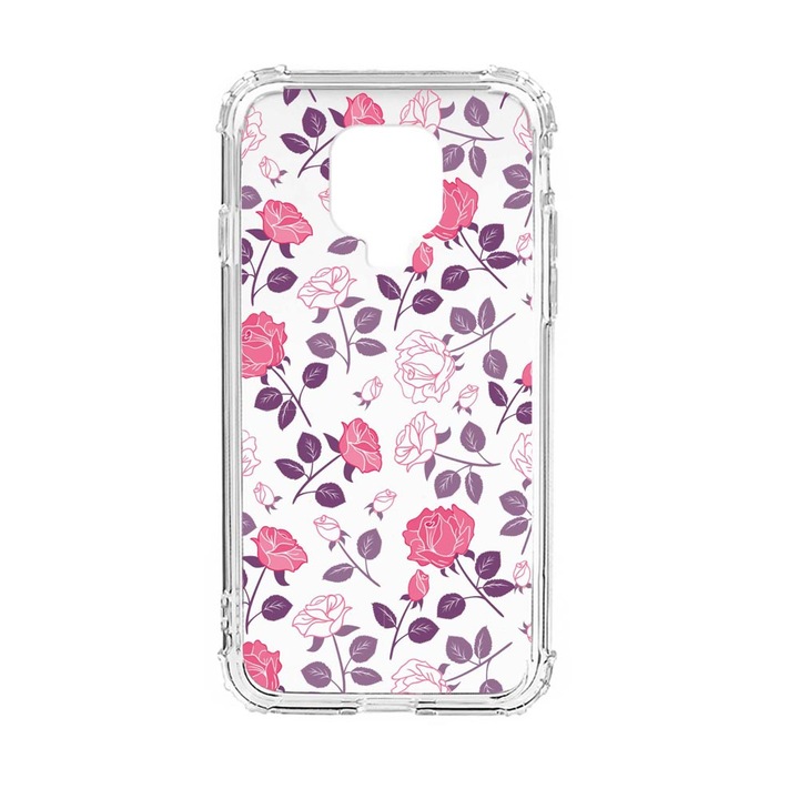 Husa Anti Shock Silicon Compatibila Cu Xiaomi Redmi Note 9S, Rose, Military Grade Drop Protection, AS 168