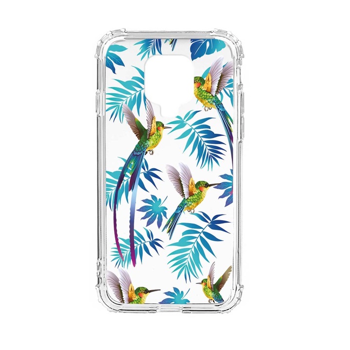 Husa Anti Shock Silicon Compatibila Cu Xiaomi Redmi Note 9 Pro Max, Wild Tropical, Military Grade Drop Protection, AS 186