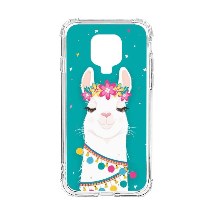 Husa Anti Shock Silicon Compatibila Cu Xiaomi Redmi Note 9 Pro, Lovely Lama, Military Grade Drop Protection, AS 248