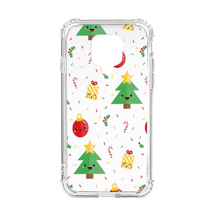 Husa Anti Shock Silicon Compatibila Cu Xiaomi Redmi Note 9S, Xmas, Military Grade Drop Protection, AS 309