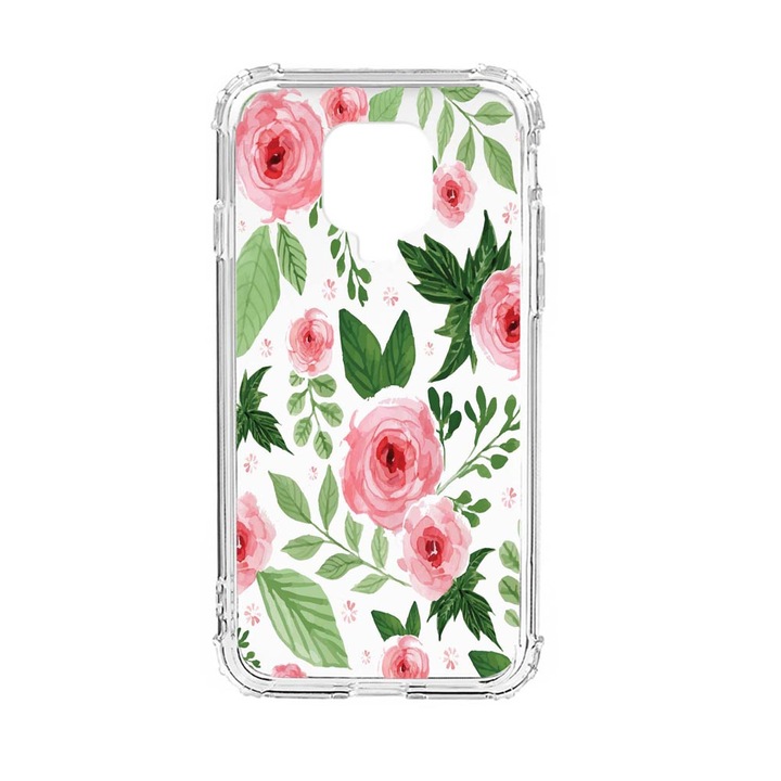 Husa Anti Shock Silicon Compatibila Cu Xiaomi Redmi Note 9 Pro Max, Pastel Colors Collection Flowers, Military Grade Drop Protection, AS 509