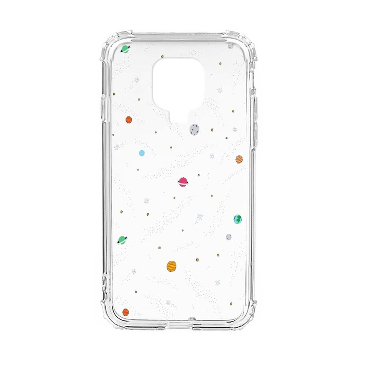 Husa Anti Shock Silicon Compatibila Cu Xiaomi Redmi Note 9 Pro Max, Universe, Planets, Military Grade Drop Protection, AS 470