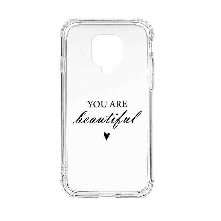 Husa Anti Shock Silicon Compatibila Cu Xiaomi Redmi Note 9 Pro, You Are Beautiful, Military Grade Drop Protection, AS 477