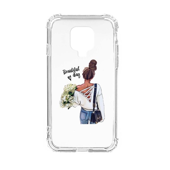 Husa Anti Shock Silicon Compatibila Cu Xiaomi Redmi Note 9S, Mom's Beautiful Day, Military Grade Drop Protection, AS 561