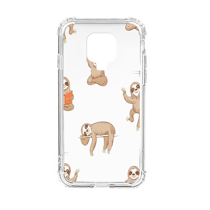 Husa Anti Shock Silicon Compatibila Cu Xiaomi Redmi Note 9 Pro, Keep Calm - Be Lazy, Military Grade Drop Protection, AS 598