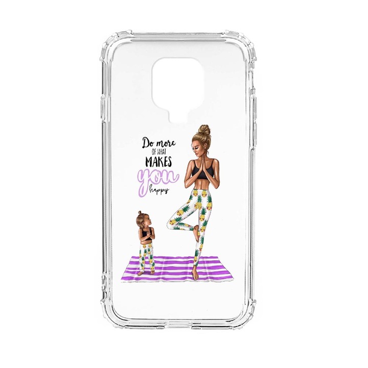 Husa Anti Shock Silicon Compatibila Cu Xiaomi Redmi Note 9 Pro, Girl Mom, Military Grade Drop Protection, AS 560