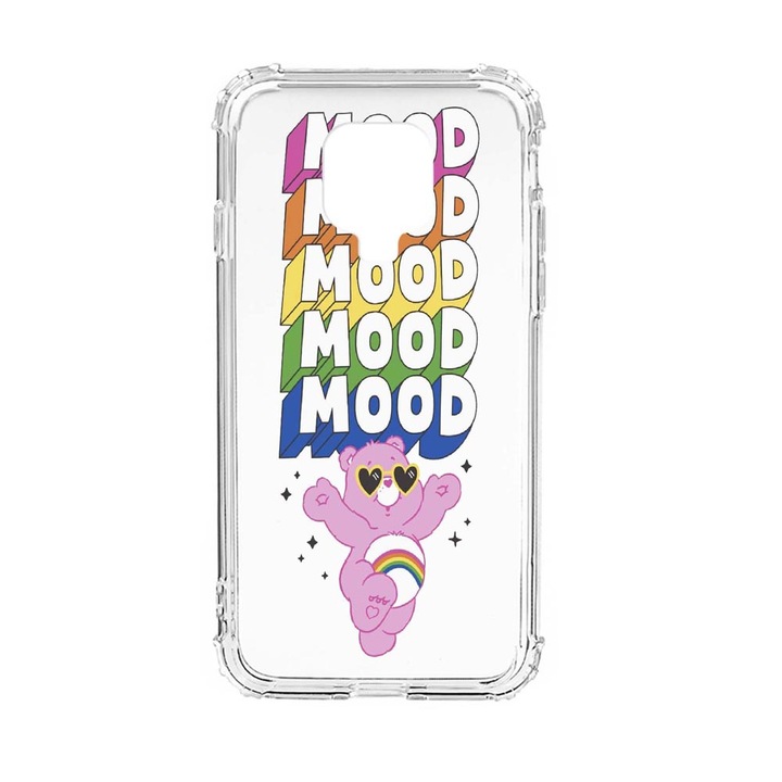 Husa Anti Shock Silicon Compatibila Cu Xiaomi Redmi Note 9S, Mood - Pink Bear, Military Grade Drop Protection, AS 599
