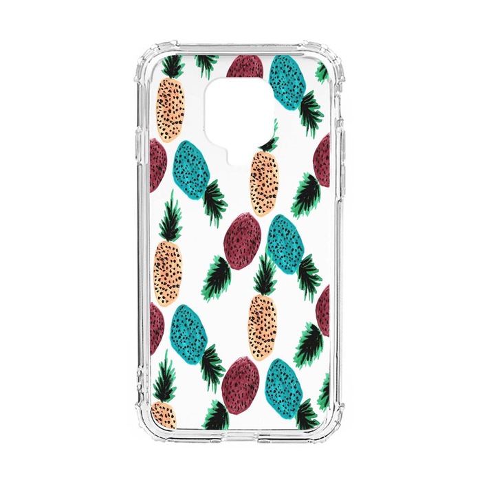 Husa Anti Shock Silicon Compatibila Cu Xiaomi Redmi Note 9 Pro Max, Ananas, Military Grade Drop Protection, AS 669