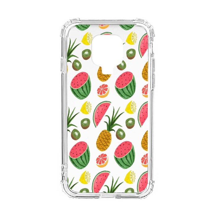 Husa Anti Shock Silicon Compatibila Cu Xiaomi Redmi Note 9S, Ananas, Military Grade Drop Protection, AS 666