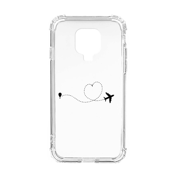 Husa Anti Shock Silicon Compatibila cu Xiaomi Redmi Note 9S, Love To Travel, Military Grade Drop Protection, AS 746