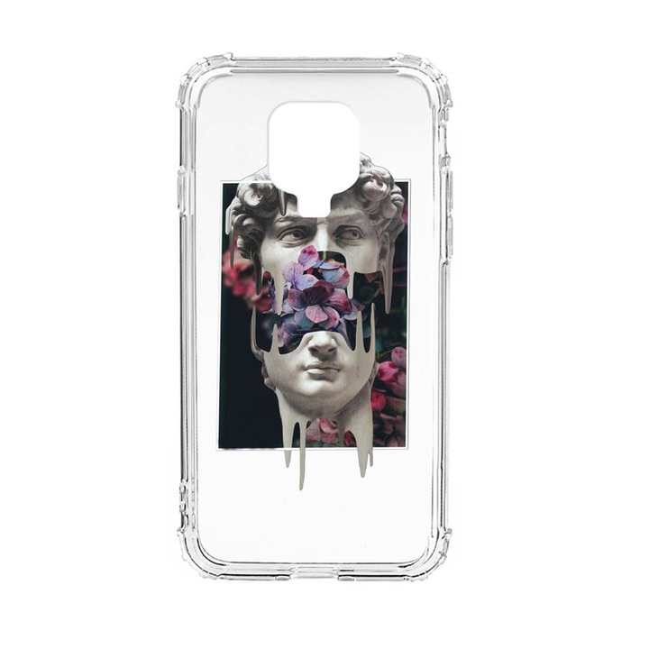 Husa Anti Shock Silicon Compatibila cu Xiaomi Redmi Note 9 Pro, David Statue, Military Grade Drop Protection, AS 753