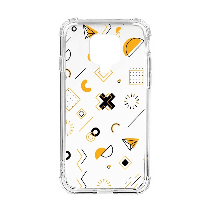 Husa Anti Shock Silicon Compatibila cu Xiaomi Redmi Note 9S, Symbols, Military Grade Drop Protection, AS 763