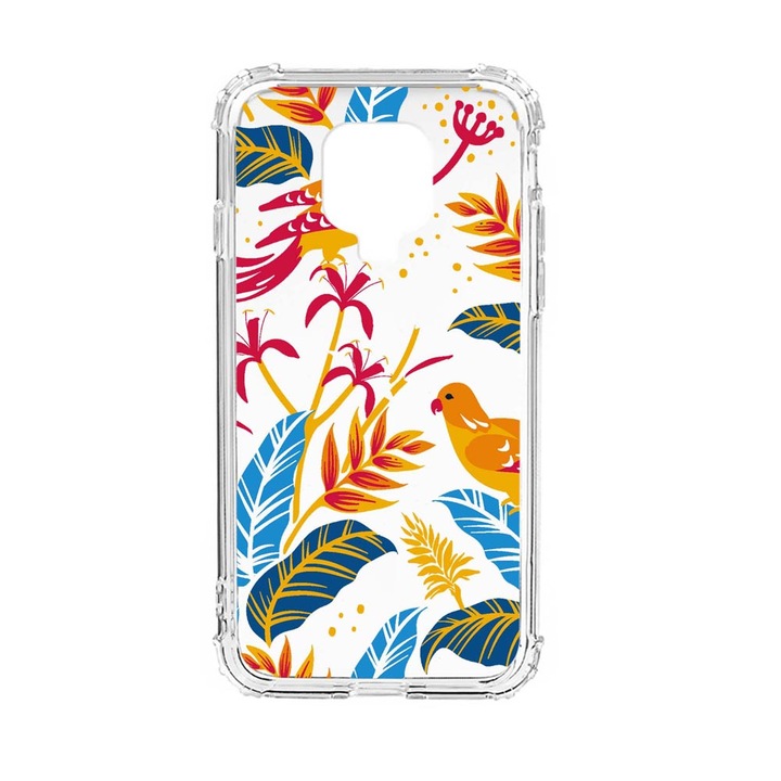Husa Anti Shock Silicon Compatibila cu Xiaomi Redmi Note 9 Pro Max, Colored Birds, Military Grade Drop Protection, AS 769