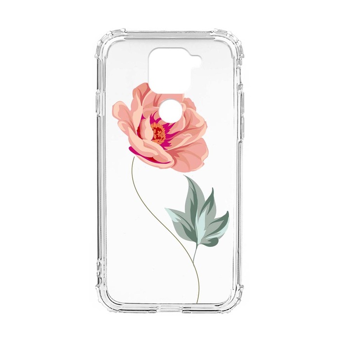 Husa Anti Shock Silicon Compatibila Cu Xiaomi Redmi Note 9 4G, Rose, Military Grade Drop Protection, AS 127