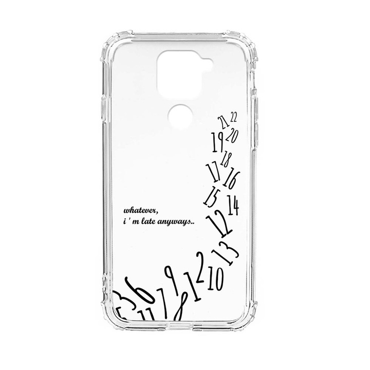 Husa Anti Shock Silicon Compatibila Cu Xiaomi Redmi Note 9 4G, I'm Late Always, Military Grade Drop Protection, AS 141