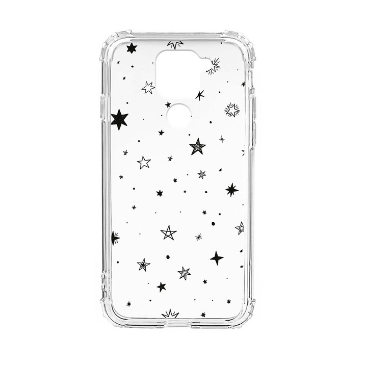 Husa Anti Shock Silicon Compatibila Cu Xiaomi Redmi Note 9 4G, Stars, Military Grade Drop Protection, AS 143