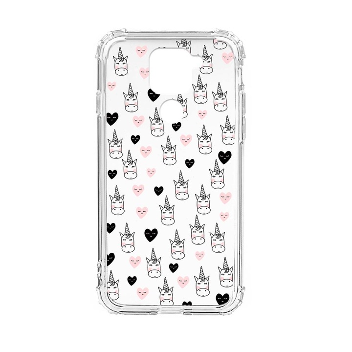 Husa Anti Shock Silicon Compatibila Cu Xiaomi Redmi Note 9 4G, Unicorn Pattern, Military Grade Drop Protection, AS 190