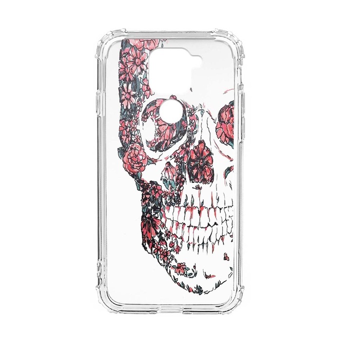 Силиконов калъф Unique за Xiaomi Redmi Note 9 4G, Skull, Anti Shock, AS 253
