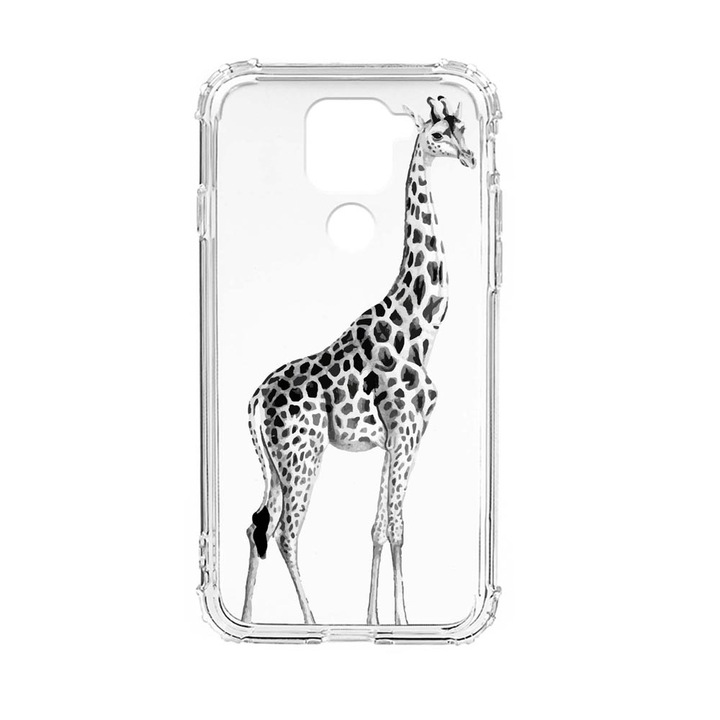 Husa Anti Shock Silicon Compatibila Cu Xiaomi Redmi Note 9 4G, Giraffe, Military Grade Drop Protection, AS 175