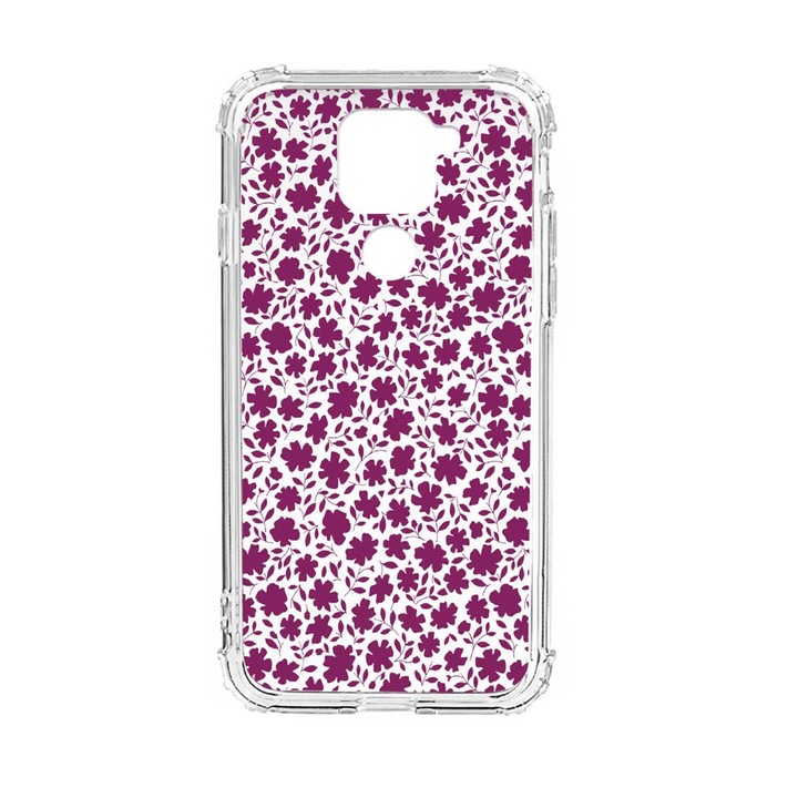 Husa Anti Shock Silicon Compatibila Cu Xiaomi Redmi Note 9 4G, Flowers Pattern, Military Grade Drop Protection, AS 627