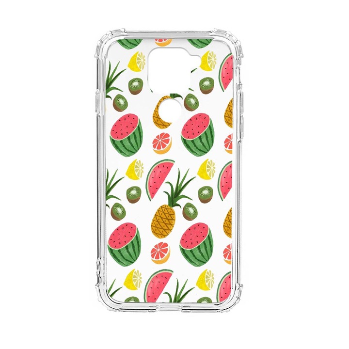 Husa Anti Shock Silicon Compatibila Cu Xiaomi Redmi Note 9 4G, Ananas, Military Grade Drop Protection, AS 666