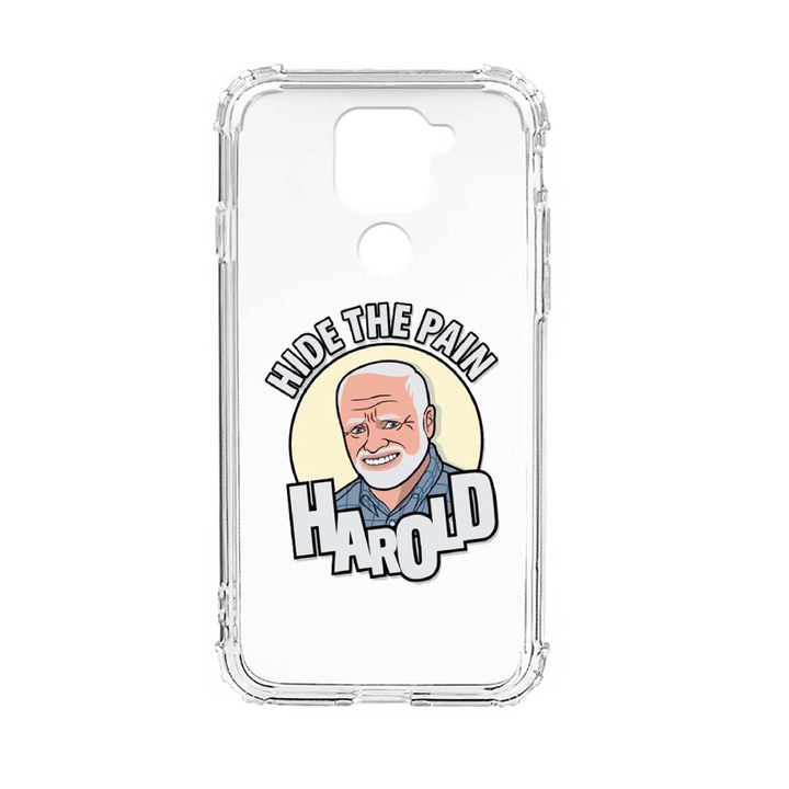 Husa Anti Shock Silicon Compatibila Cu Xiaomi Redmi Note 9 4G, Harold Hide The Pain, Military Grade Drop Protection, AS 662