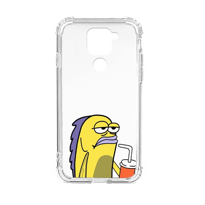 Husa Anti Shock Silicon Compatibila Cu Xiaomi Redmi Note 9 4G, Meme, Military Grade Drop Protection, AS 652