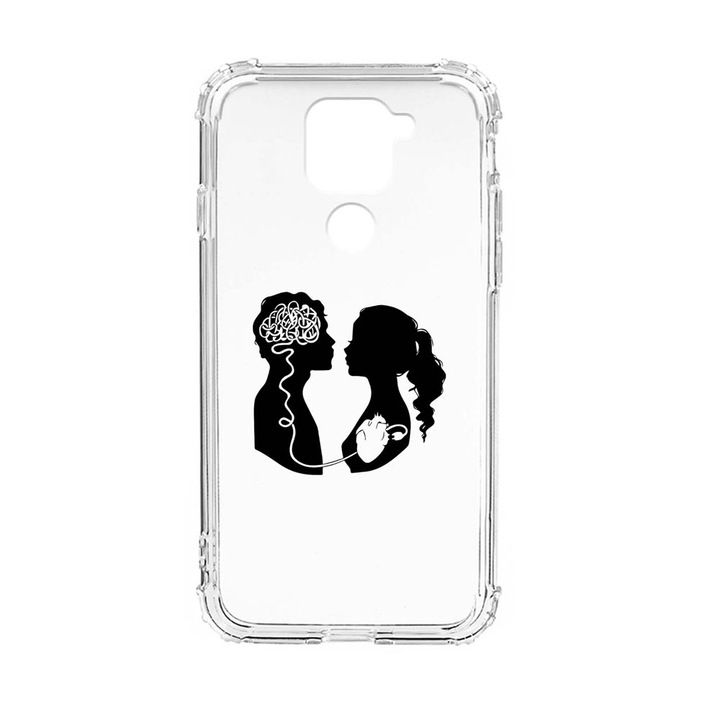 Husa Anti Shock Silicon Compatibila cu Xiaomi Redmi Note 9 4G, Love With Brain, Military Grade Drop Protection, AS 748