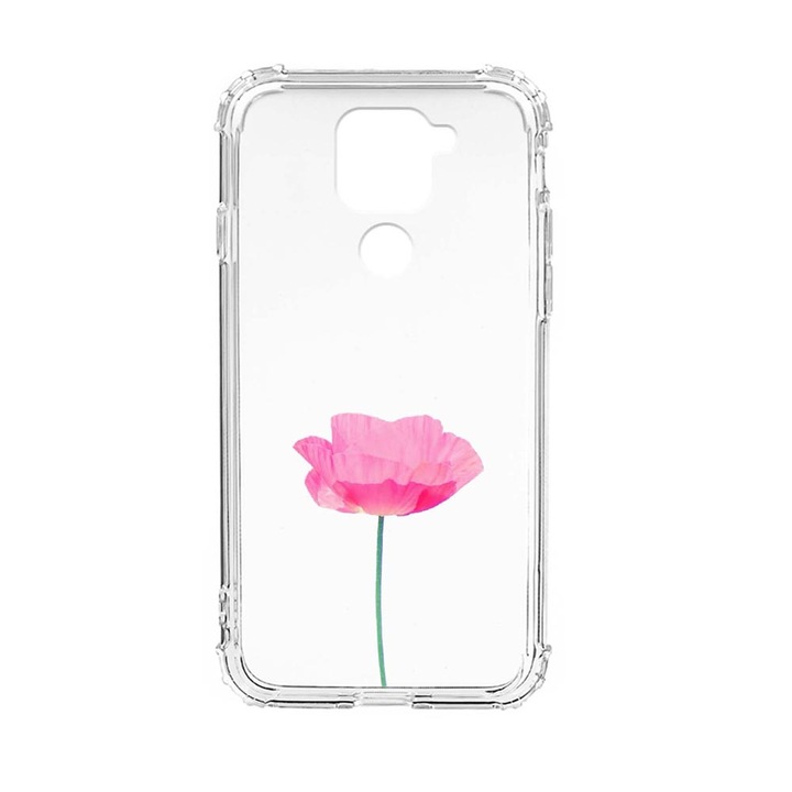Husa Anti Shock Silicon Compatibila Cu Xiaomi Redmi Note 9 4G, Rose - Pastel Pink, Military Grade Drop Protection, AS 693