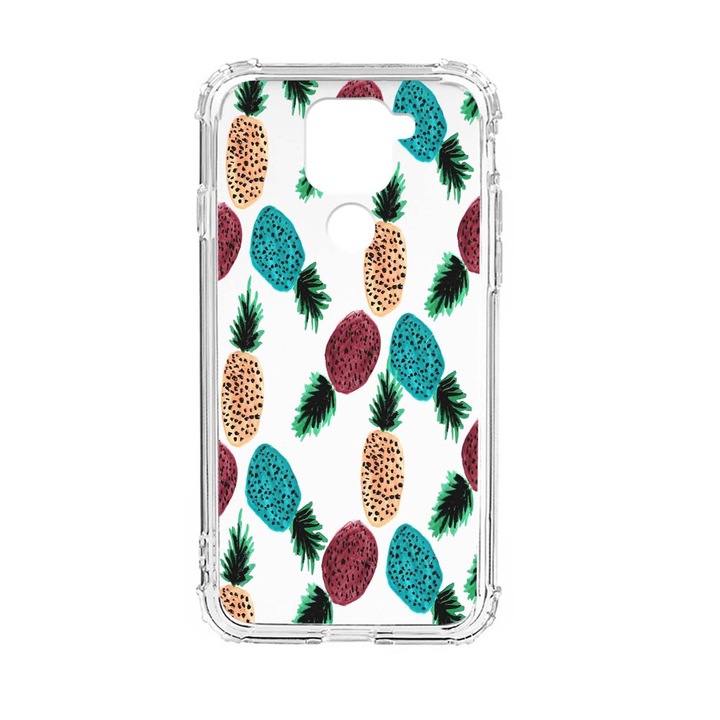 Husa Anti Shock Silicon Compatibila Cu Xiaomi Redmi Note 9 4G, Ananas, Military Grade Drop Protection, AS 669