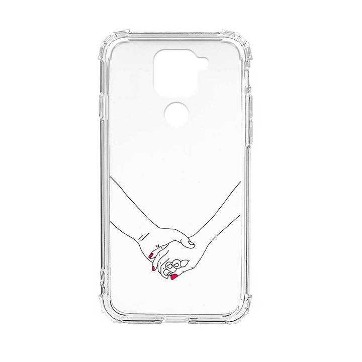 Husa Anti Shock Silicon Compatibila cu Xiaomi Redmi Note 9 4G, Love, Military Grade Drop Protection, AS 744