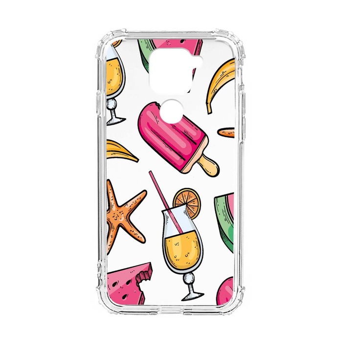 Husa Anti Shock Silicon Compatibila cu Xiaomi Redmi Note 9 4G, Summer Ornaments, Military Grade Drop Protection, AS 836
