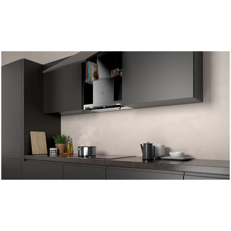 Hota incorporabila Neff D64XAF8N0, Putere de absorbtie 610 mc/h, 3 trepte, 60 cm, Sticla neagra