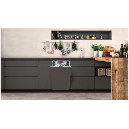 Masina de spalat vase incorporabila Slim Neff S857ZMX09E, 10 seturi, 6 programe, Clasa C, Home Connect, TimeLight, Zeolith, 45 cm