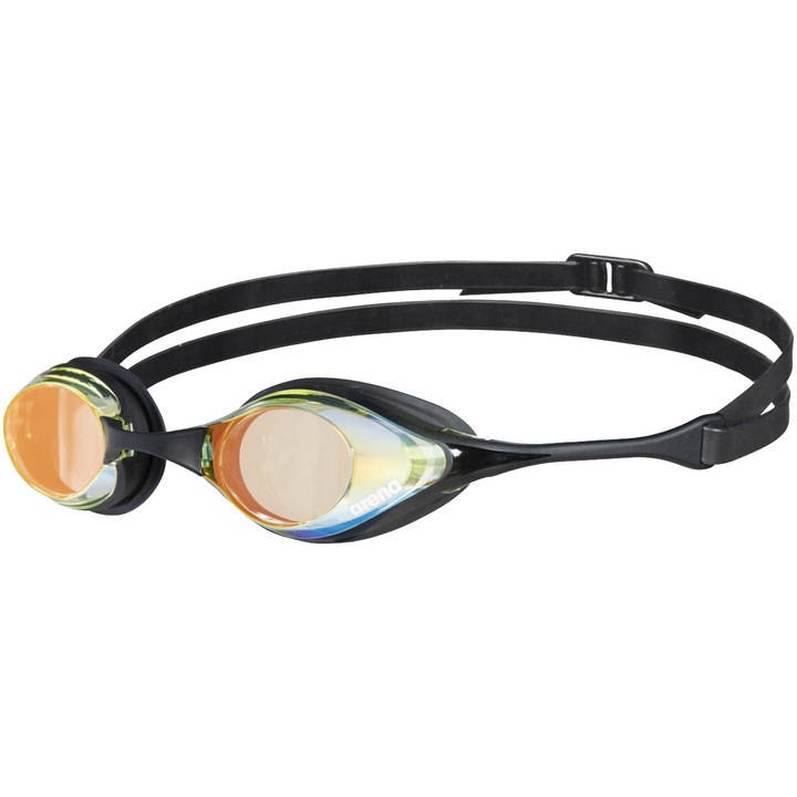 Очила за плуване Arena Cobra Swipe Mirror, Анти замъгляване, Unisex, Yelllow Cooper-Black
