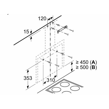 Hota inclinata Bosch DWF65AJ20T, seria 4 sticla transparenta alb imprimata cu ecran inclinat de 60 cm, TouchControl , LED